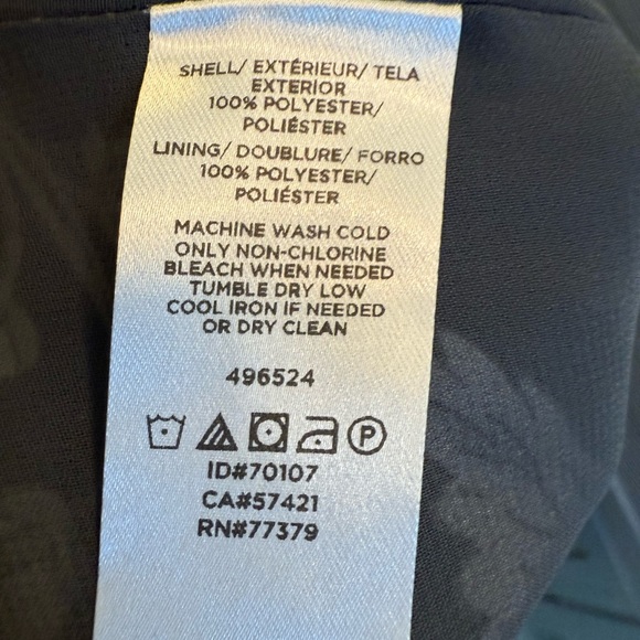 NWT Loft Womens Lined Camisole Top Size M Charcoal Gray, Floral  - Picture 8 of 8